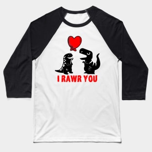 valentines day Dinosaur T Rex Baseball T-Shirt